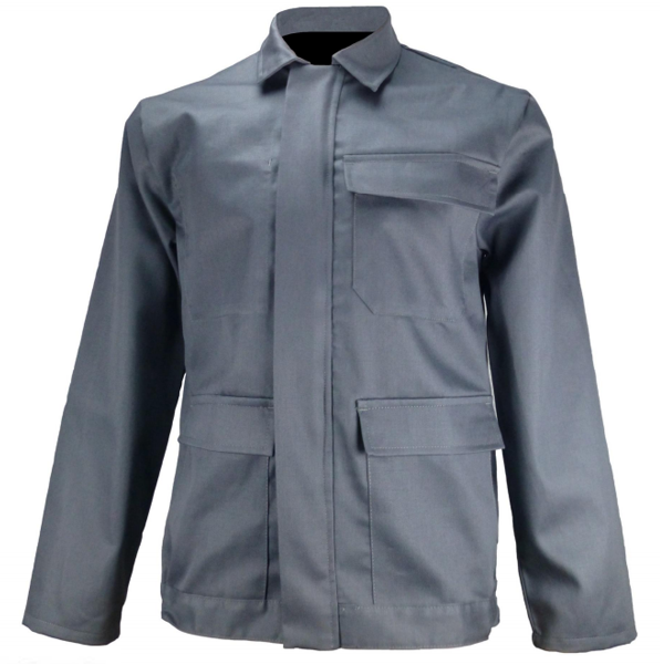 BLOUSON DE TRAVAIL MAGMA 2 PROTECTION CONTRE LES RISQUES CHIMIQUES ET THERMIQUES GRIS TAILLE L