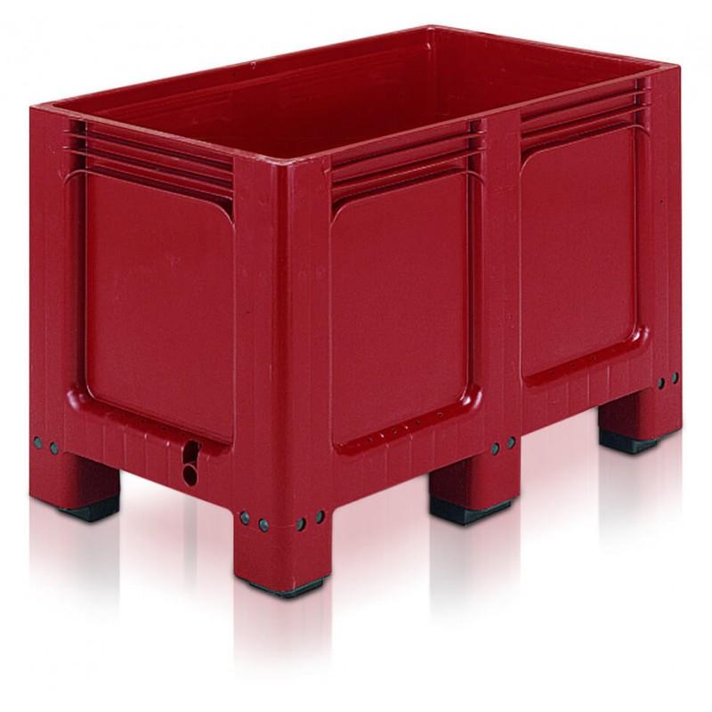 Caisse-palette plastique Allibert Geobox 260L - 6 pieds - 27270 GB727004AA - Dim. 1000x600x662 mm - Fond et parois pleins_0