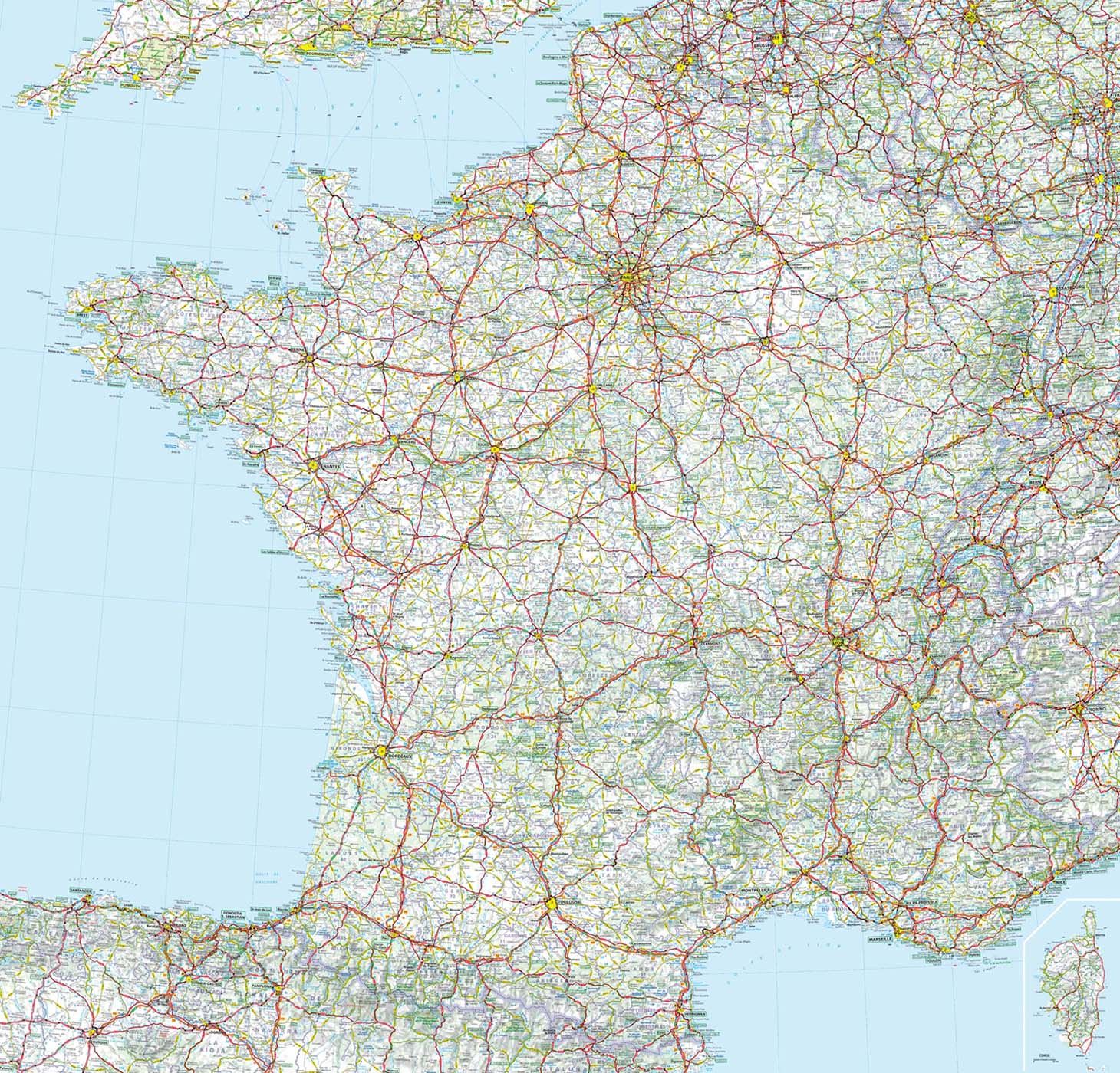 Carte de france grandes routes michelin edition 2021