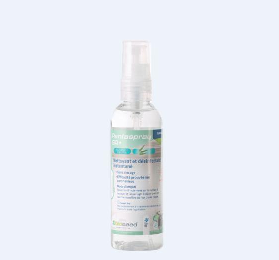 Detergent desinfectant surfaces pentaspray sr+ eucalyptus - 100ml spray montes - carton de  48 - a016_0