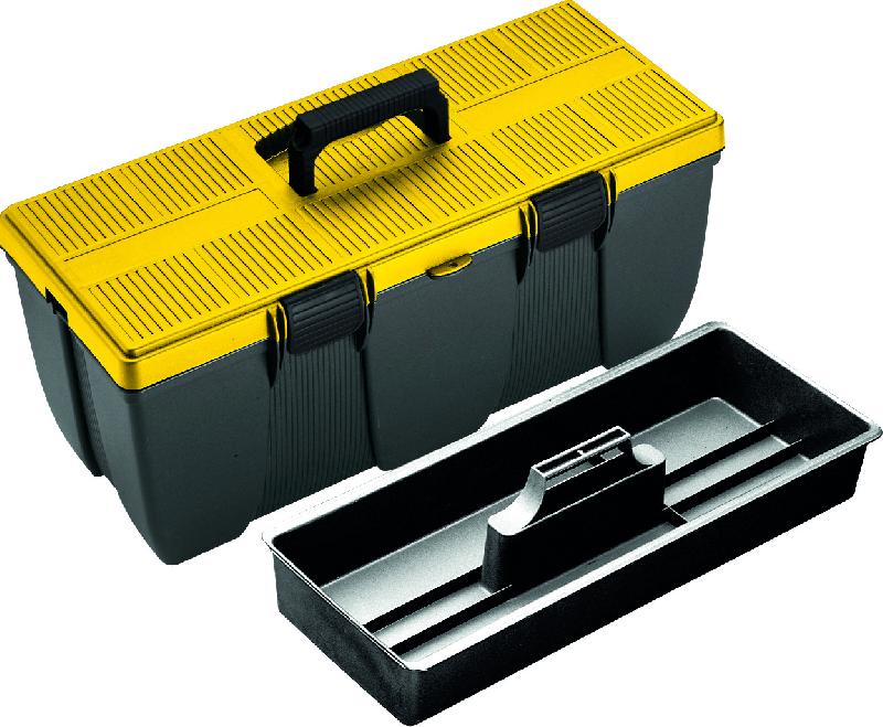DIMARTINO - Boîte de rangement robuste avec 1 panier porte-outils - 575x260x260mm - 15785_0