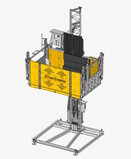 Monte-charge Ehpm 1200 - Charge nominale 300-5000 kg - Vitesse 12-30 m/min - Hauteur max 220 m_0