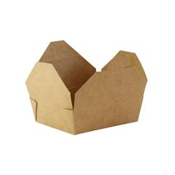 FIRSTPACK FHC - 200Pcs - Boite repas carton kraft - 215x160x48mm, 1500ml - marron en carton 210BIO22K_0
