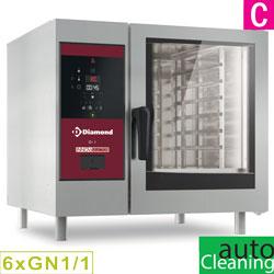 Four mixte électrique vapeur directe et convection, 6 niveaux gn 1/1+cleaning dim. 867x850xh808 - SDE/XC-06_0