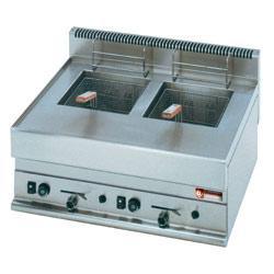 Friteuse gaz 2 cuves 8 litres - Alpha 650 - Acier inox AISI 304 - G65/F16-7T_0