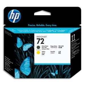 Hp tëte d'impression noire mat et jaune n°72 c9384a_0