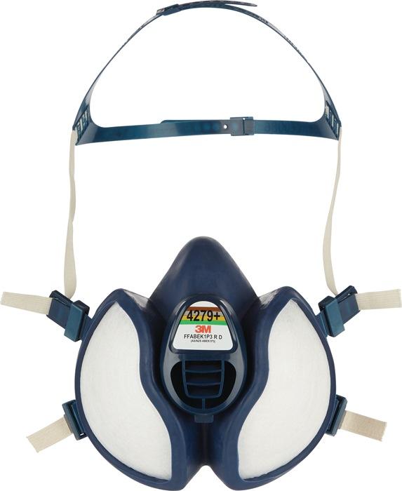 Masque de protection respiratoire 3M 4279+ - FFABEK1 P3 RD - EN 405:2001 + A1:2009 - Valve expiratoire et harnais de tête à 4 points_0