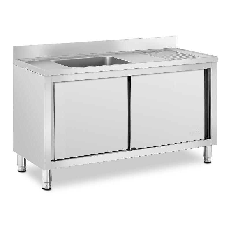 PLONGE SUR MEUBLE 1 BAC INOX ACIER INOXYDABLE 500 X 400 X 240 MM 14_0005018_0