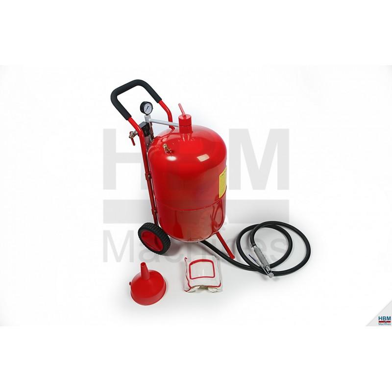 Sableuse mobile 80 L - 01593 - capacité 80 litres - pression 60-125 PSI - tuyau 2,5 m_0