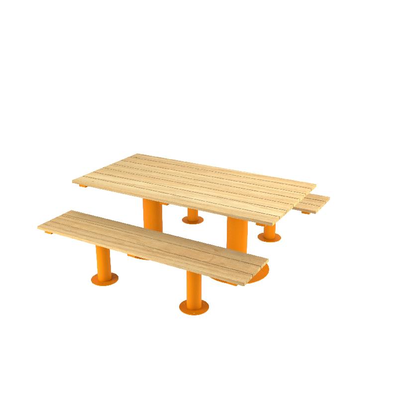 Table Tinou avec Assises en Robinier_0