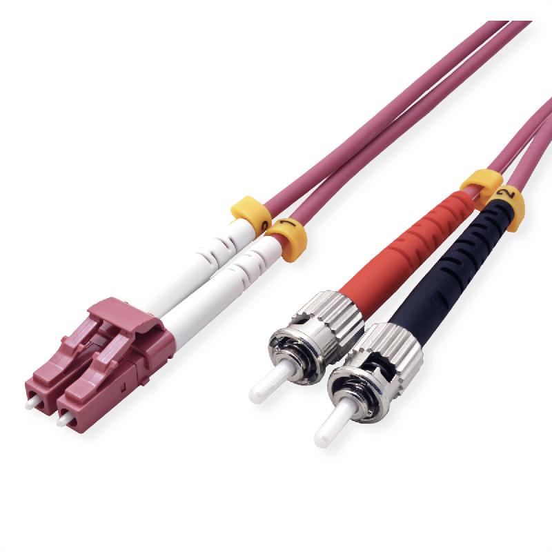 VALUE Câble FO 50/125µm, LC/ST, OM4, violet, 5 m_0