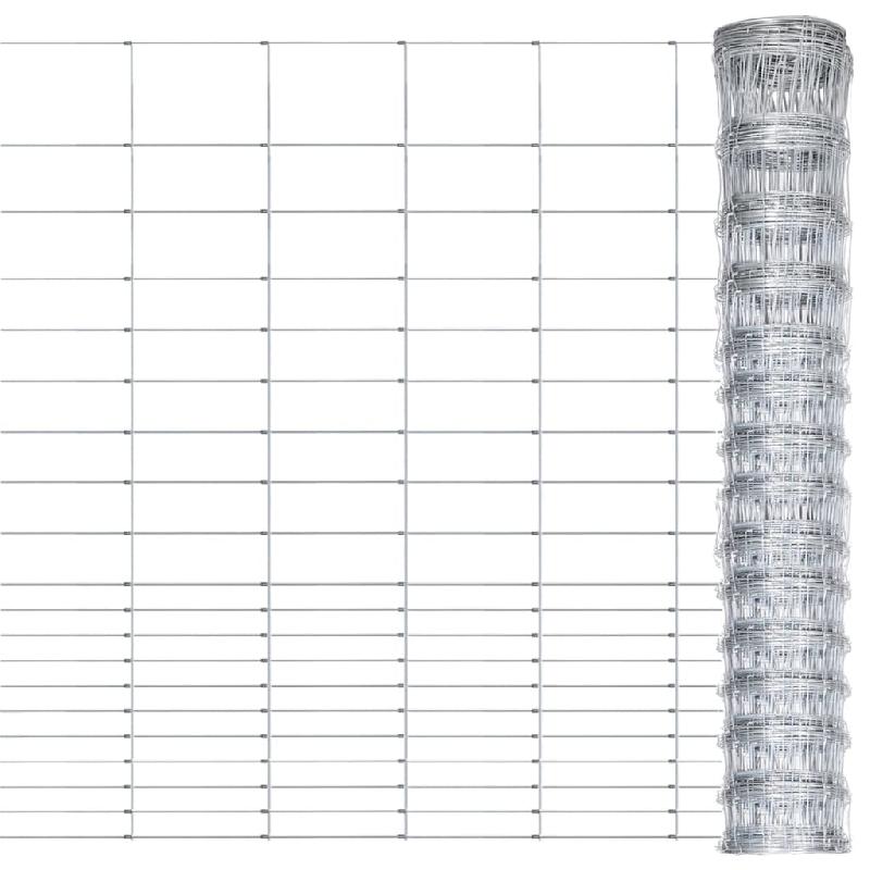 Vidaxl clôture de jardin acier galvanisé 50x1,6 m argenté 149493_0