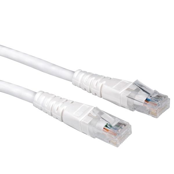 VALUE Câble UTP Cat6 - Blanc - 10m - Connecteurs RJ45 surmoulés - Réf. 21.99.1586_0