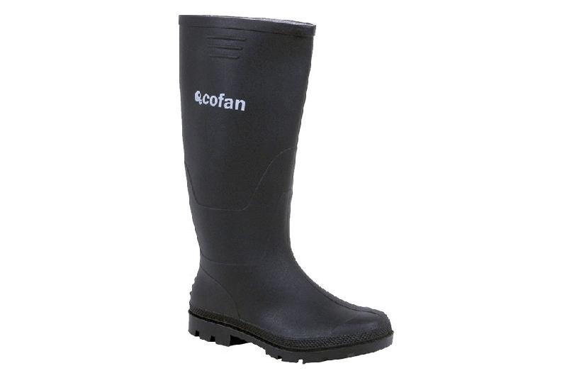 Bottes de pluie haute en PVC noir - Taille 50 - Cofan 12001650_0
