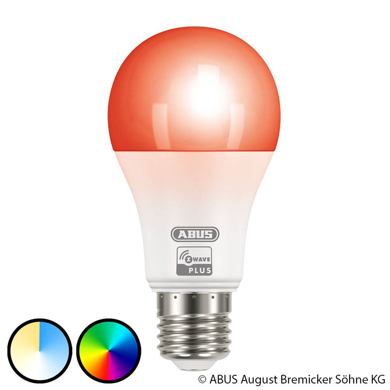 ABUS Z-WAVE E27 9,5 W AMPOULE LED, RGBW