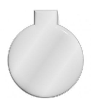 AIMANT RÉFLÉCHISSANT  ROND EN PVC, GRAND MODÈLE M-10 RFX - BLANC - ACCESSOIRES DE SÉCURITÉ PUBLICITAIRES