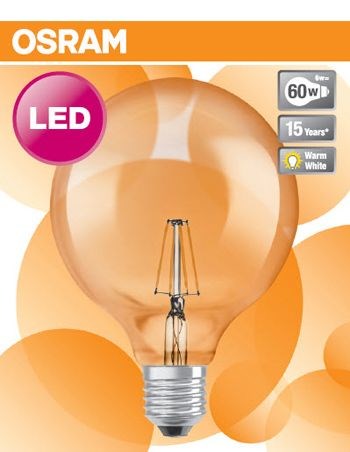 AMPOULE LED FILAMENT 6/60 W E27 (VENDU PAR 1)