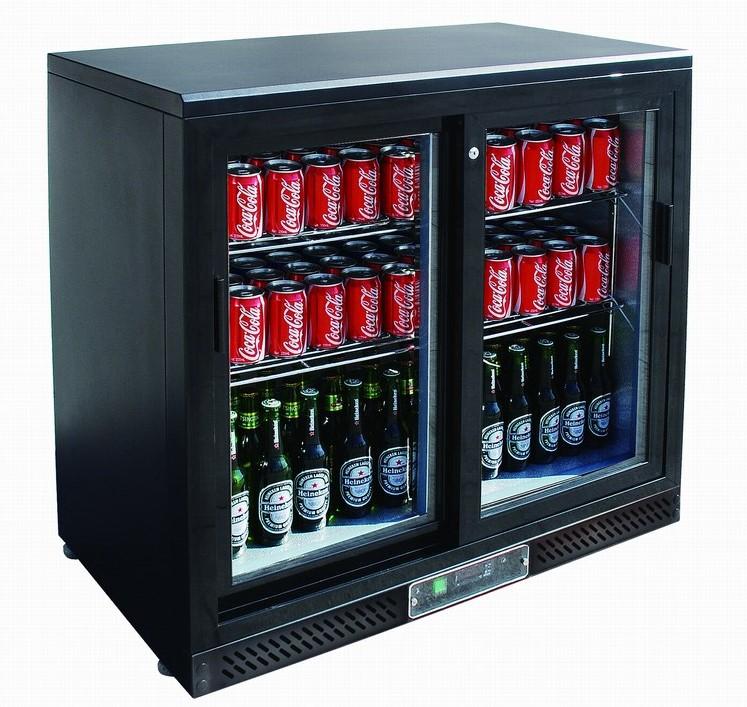 Arrière de bar réfrigère +0/+10°c avec 2 portes coulissantes vitrée... - PBBC208S_0