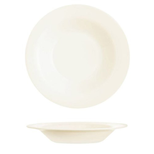 ASSIETTE CREUSE RONDE 22CM BLANC-CRÈME EN ZENIX - LOT DE 6 - ARCOROC - INTENSITY