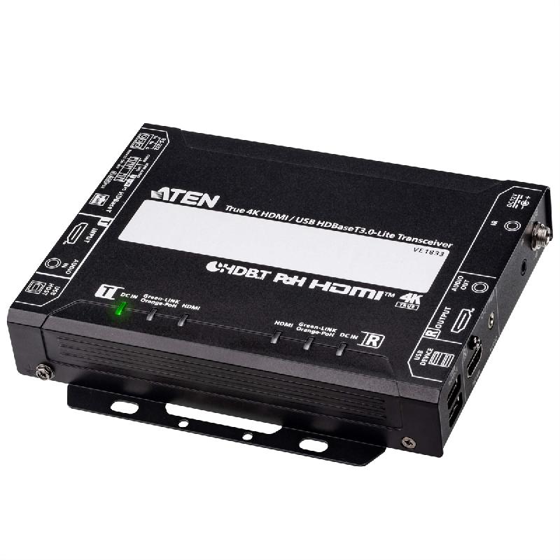 ATEN VE1833 Émetteur-récepteur Lite avec PoH True 4K, True 4K HDMI / USB HDBaseT 3.0_0