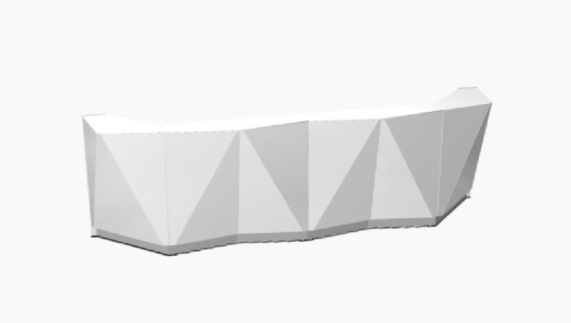 Banque d'accueil lumineuse Alpa - MDD - Gris brillant_0