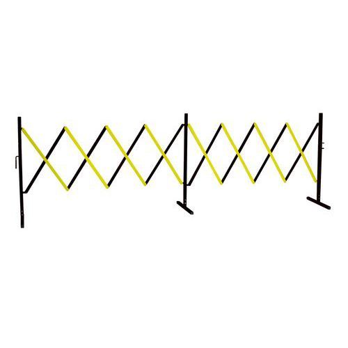 BARRIÈRE DE SÉCURITÉ EXTENSIBLE NOIR/JAUNE EN ACIER - VISO