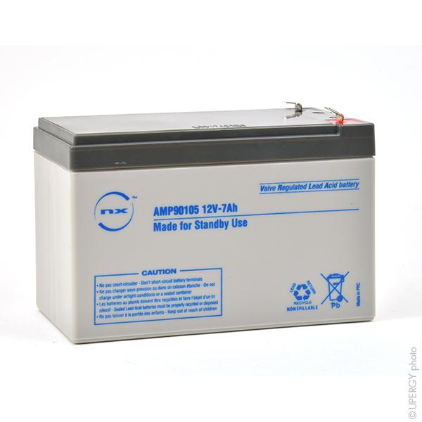 Batterie plomb AGM NX 7-12 Standby - 12V 7Ah F4.8 - usage en charge permanente_0
