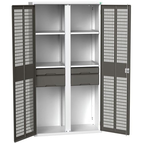 BOTT 1 ARMOIRE VERSO EPI À PORTES VENTILÉES 1050X550X2000MM - BOTT