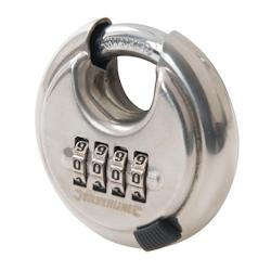 Cadenas à Combinaison 4 Chiffres en Acier Inoxydable 70 mm – Sécurisé et Durable - Silverline - gris 5024763132483_0