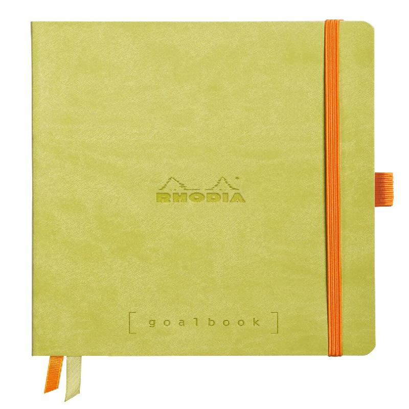 Carnet souple Goalbook Rhodiarama anis A5, 240p./120 feuilles ivoire 90 g/m², dot grid - vert 117746C_0
