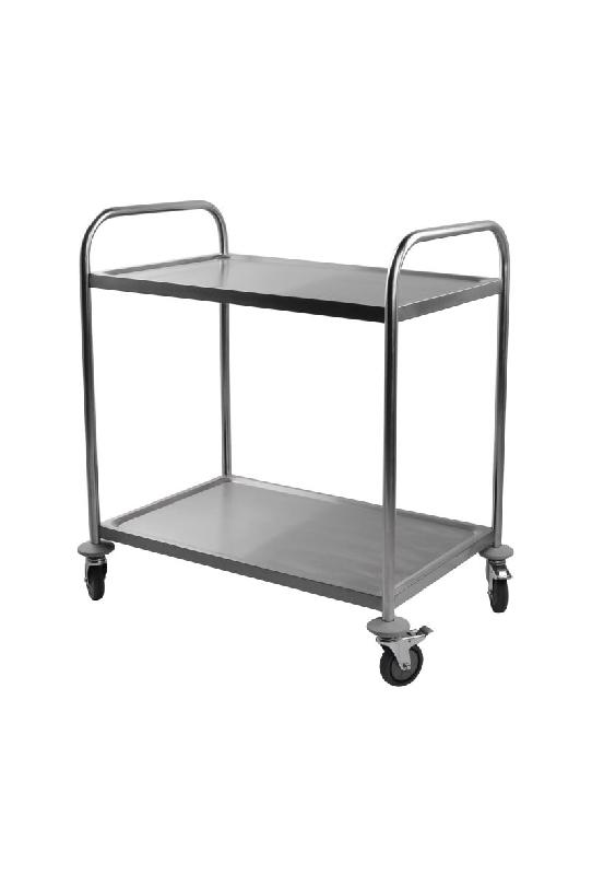 Chariot de service en inox à 2 niveaux - PRCL2_0