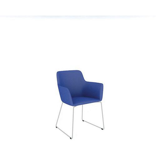 CHAUFFEUSE CITY LUGE MÉTAL TISSU B01/023 BLEU - QUADRIFOGLIO