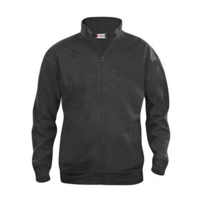 CLIQUE Sweat basic zippé Homme Gris Chiné XS_0