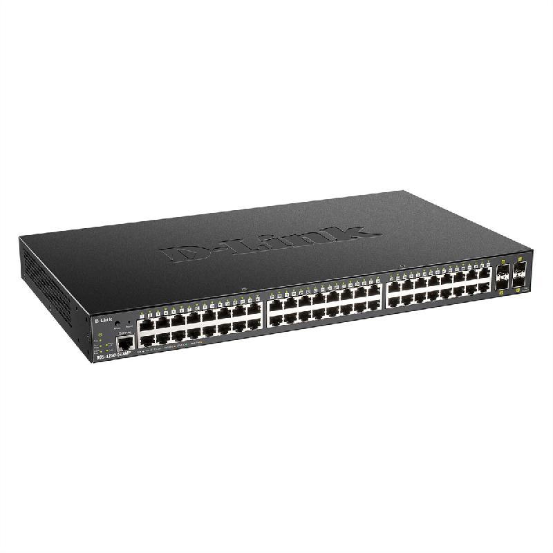 D-Link DGS-1250-52XMP/E Switch 440mm D-Link DGS-1250-52XMP 4*SFP+/48*GE PoE+ retail - noir DGS-1250-52XMP/E_0