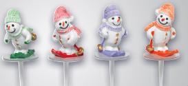 DÉCORATION DE BÀ»CHES PÂTISSIÈRES BONHOMMES DE NEIGE SKIEURS ALPIN