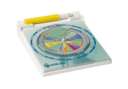 Disque calculateur d'accouchement avec notes papier - 25 feuilles_0