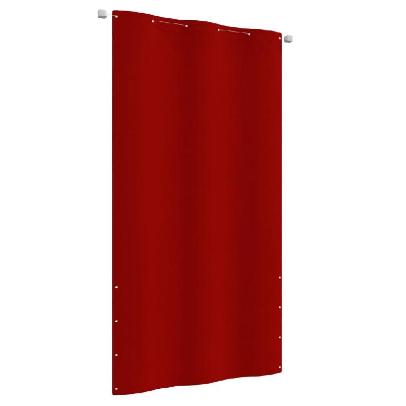 Écran de balcon brise-vue - Protection confidentialité - Tissu Oxford rouge 120 x 240 cm - 02_0010341_0