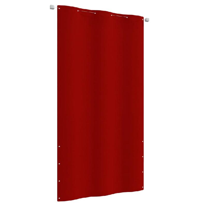 ÉCRAN DE BALCON BRISE PARE VUE PROTECTION CONFIDENTIALITÉ 120 X 240 CM TISSU OXFORD ROUGE 02_0010341_0