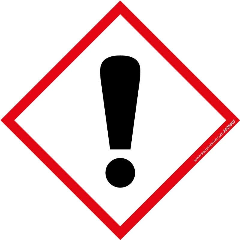 ETIQUETTES SGH07 DANGER  - 100 X 100 MM