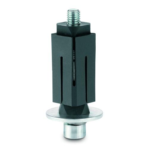 FIXATIONS EXPANSIBLES 24-27MM POUR ROULETTES - CARRÉ - INOX TENTE