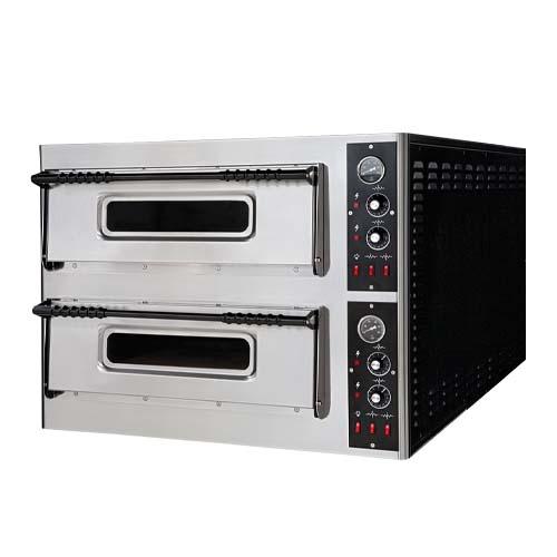 Four à pizza triphasé SMA66 - 2 x 6 pizzas - 14,4 kW - 2 niveaux_0