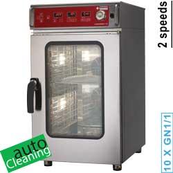 Four vapeur/convection électrique - Programmable - 10x GN 1/1 avec auto-cleaning et 2 turbines autorevers_0
