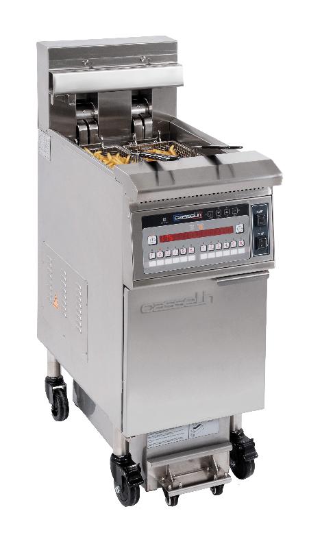 Friteuse électrique avec filtration - 22 litres - 17 kW - Acier inoxydable AISI 304 - CASSELIN - Référence CFPF22_0