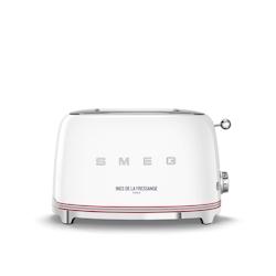 Grille pain 2 tranches blanc -  Autre Acier Smeg 22.4x36.6 cm - blanc acier 8017709354831_0