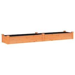 Helloshop26 - Jardinière bac lit surélevé plantes fleurs terrasse jardin de jardin doublure 240 x 45 x 25 cm bois massif sapin 02_0039842 - 3000218_0