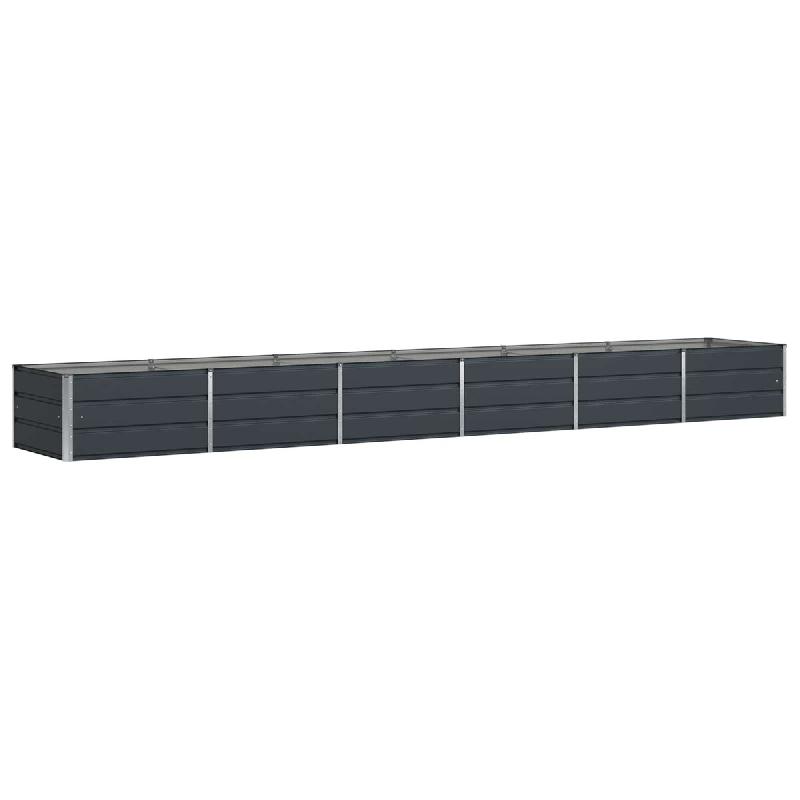 Helloshop26 - Jardinière moderne 480 x 80 x 45 cm pratique pour plantes d'intérieur et extérieur design industriel en acier 02_0059232 - acier 3000_0