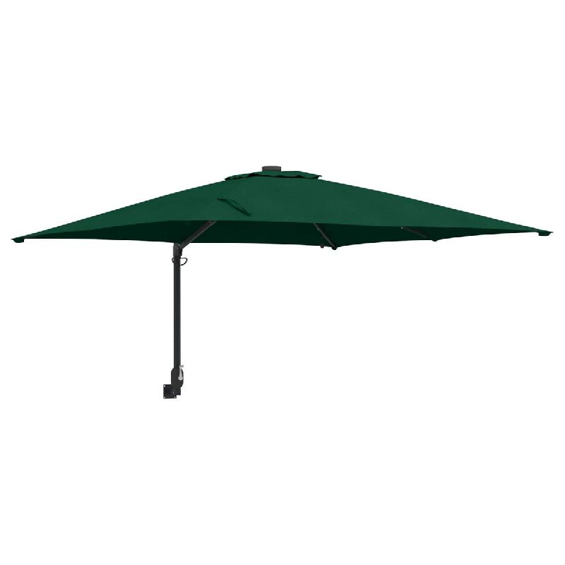 Helloshop26 - Parasol de jardin déporté inclinable moderne extérieur 248,5 x 247,5 x 160 cm en polyester vert 02_0058651 - vert 3000240703850_0