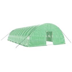 Helloshop26 - Serre tente abri plante fleur légumes avec cadre en acier 72 m² 12 x 6 x 2,85 m vert 02_0044624 - 3000220275278_0