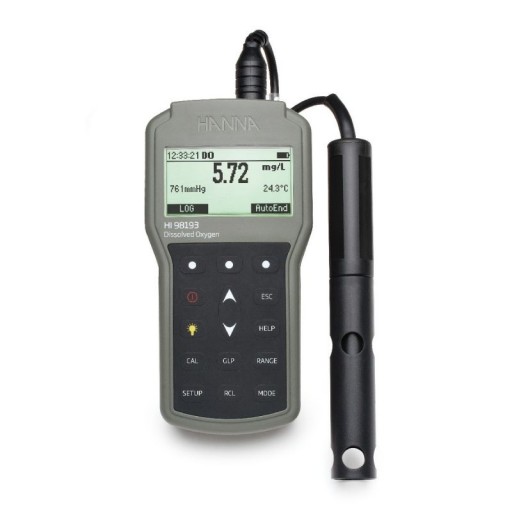 Hi 98193 - oxymètre portatif étanche avec baromètre intégré - hanna instruments - 50 mg/l (ppm) ou 600 % saturation_0