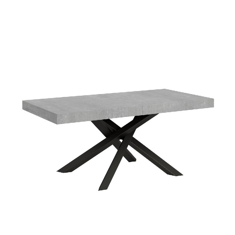 Itamoby Table Extensible 200/460X90 Cm Volantis Béton Avec Pieds Anthracite - gris VE200TAVLT460-CM-AN_0